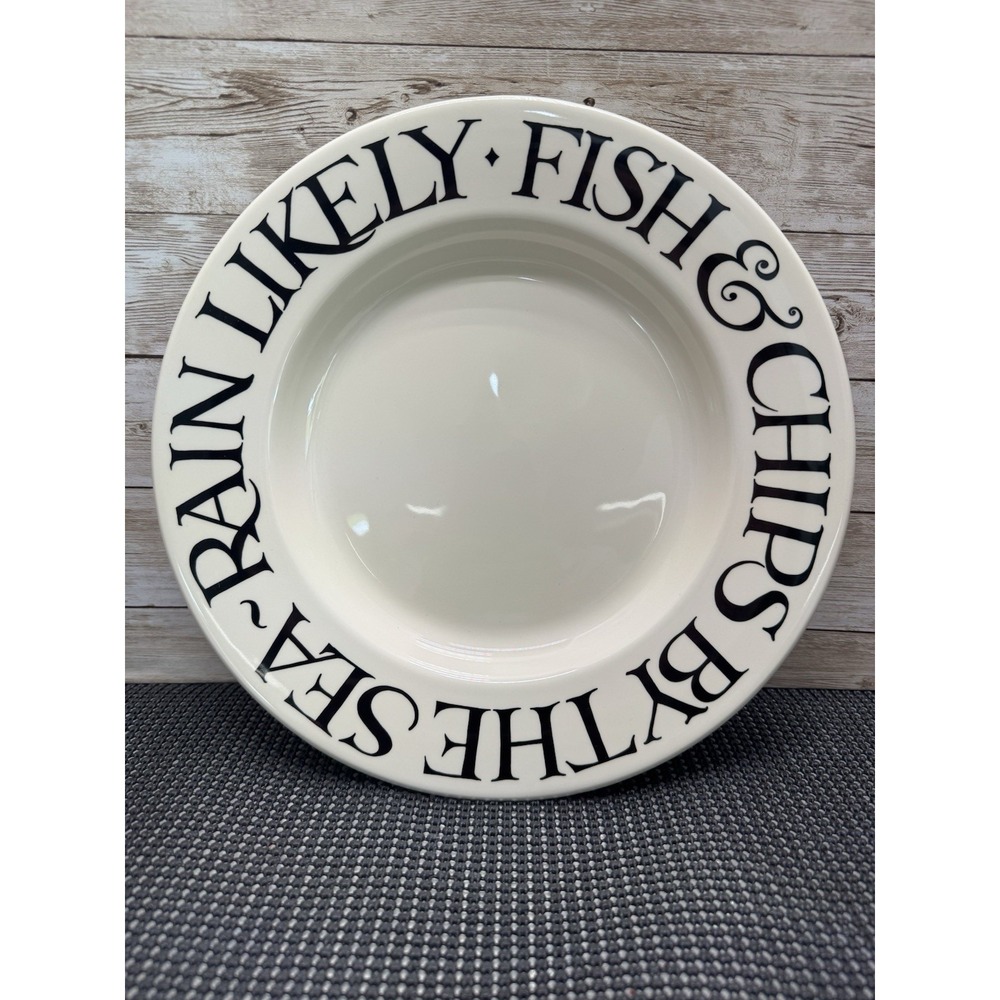 Emma Bridgewater Black Toast & Marmalade Dinner Plate Butterfly Mark  2022 10½"